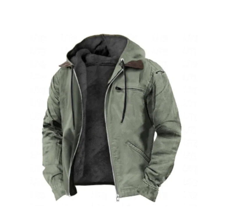 Color Cast Hooded Sweater